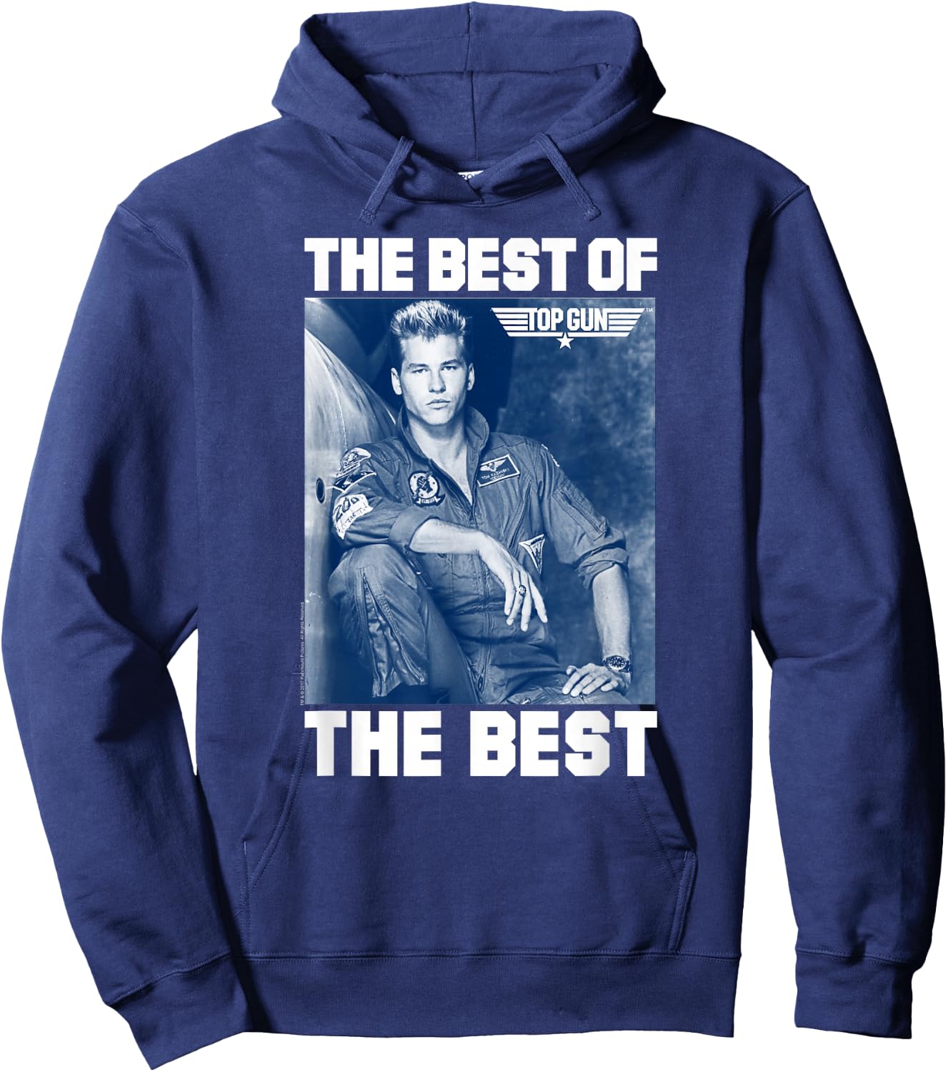 Top Gun The Best of The Best Iceman Blue Photo Action Movie Hoodie - Hoodie | Navy
