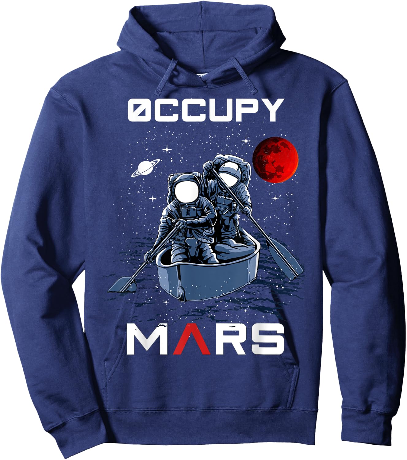 Occupy Mars Astronauts in Space for Kids, Boys Hoodie - Hoodie | Navy