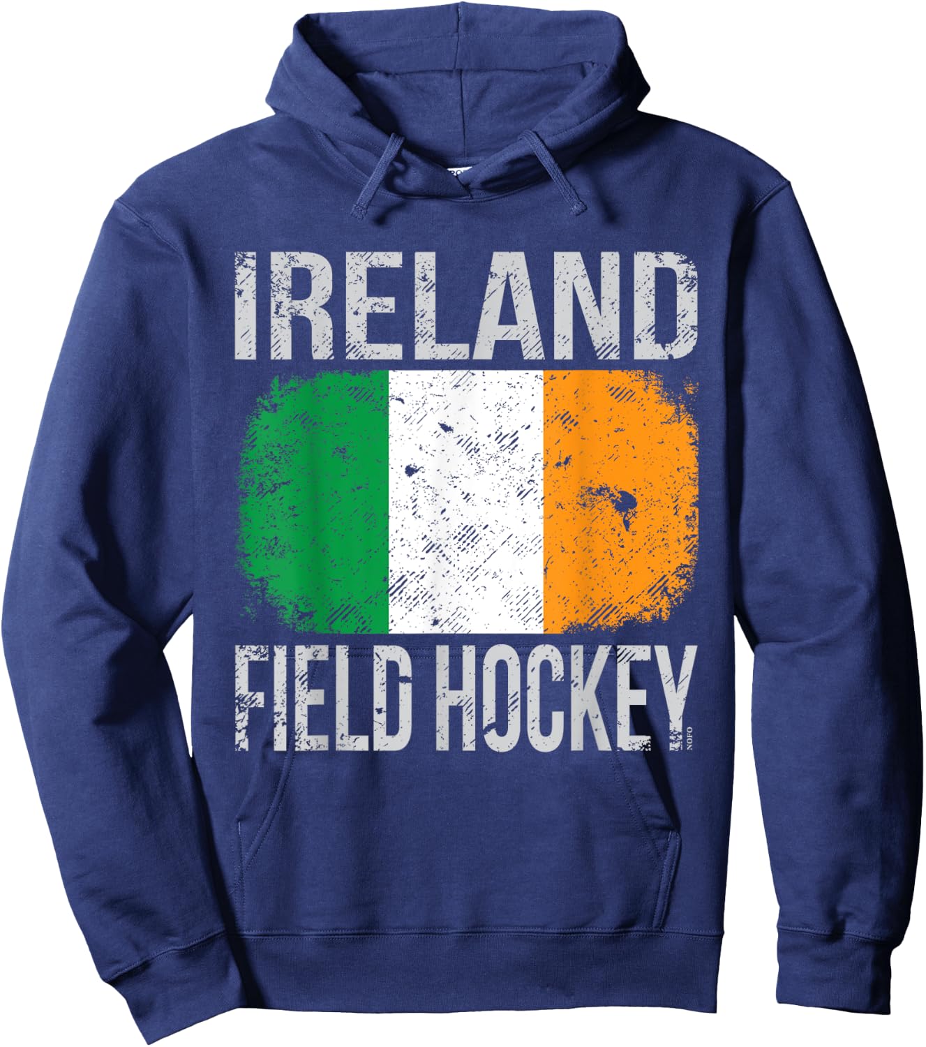 Ireland Field Hockey, Irish Flag Hoodie - Hoodie | Navy