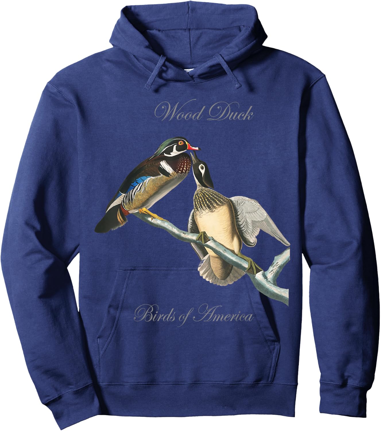 Wood Ducks - Birds of America Series Audubon Hoodie - Hoodie | Navy