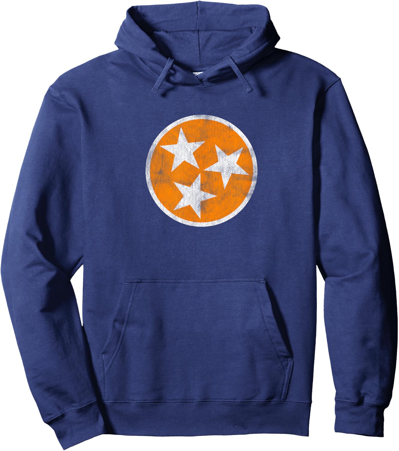 Vintage Tennessee Tri Star Flag Shirt Hoodie - Hoodie | Navy