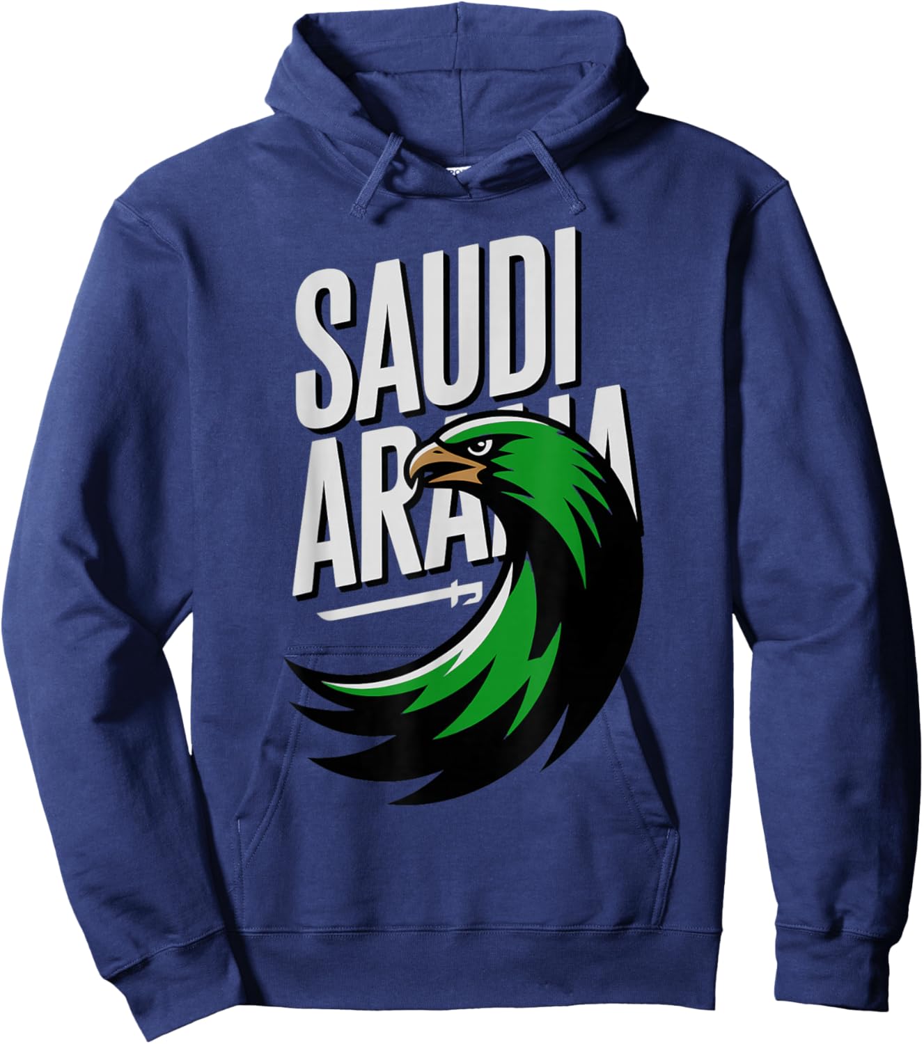 Classic Saudi Arabia Flag Country Vacay Cheer Vacation Hoodie - Hoodie | Navy