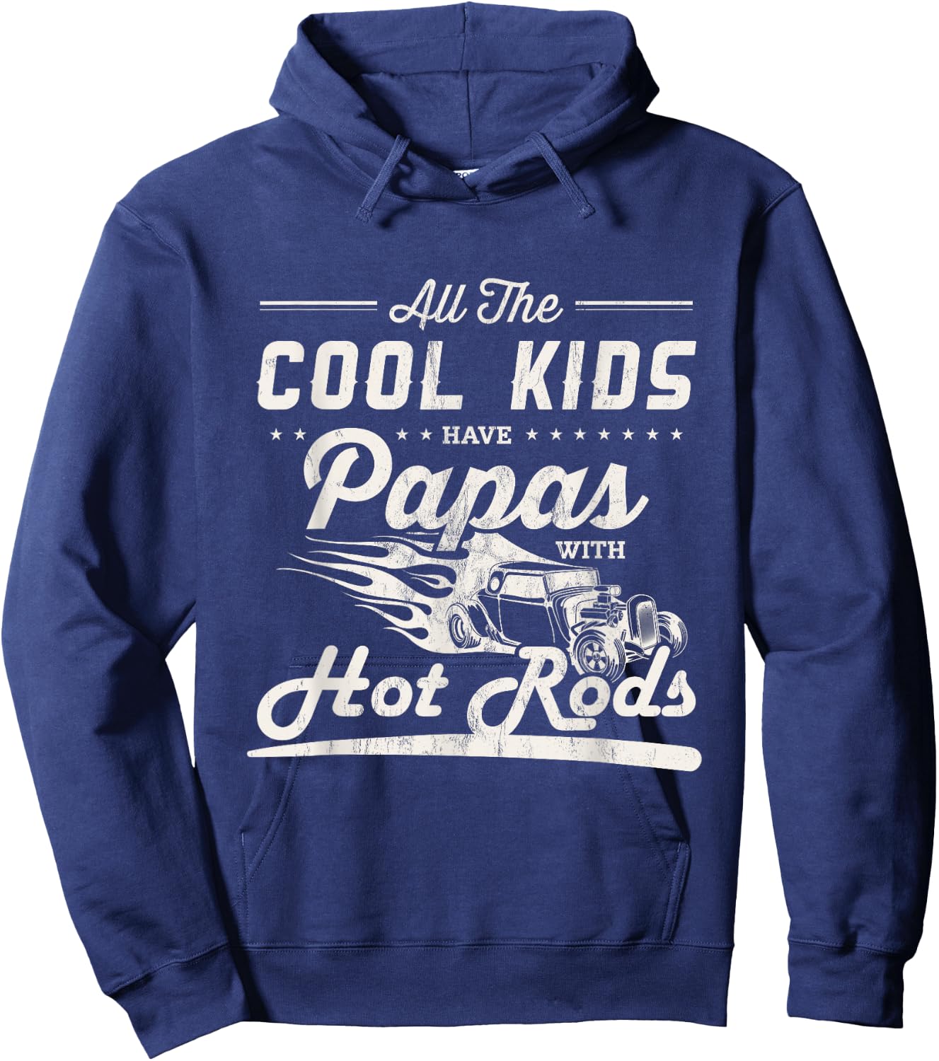 Cool kids have dad with Hot Rods Father's Day gift Hoodie - Hoodie | Navy