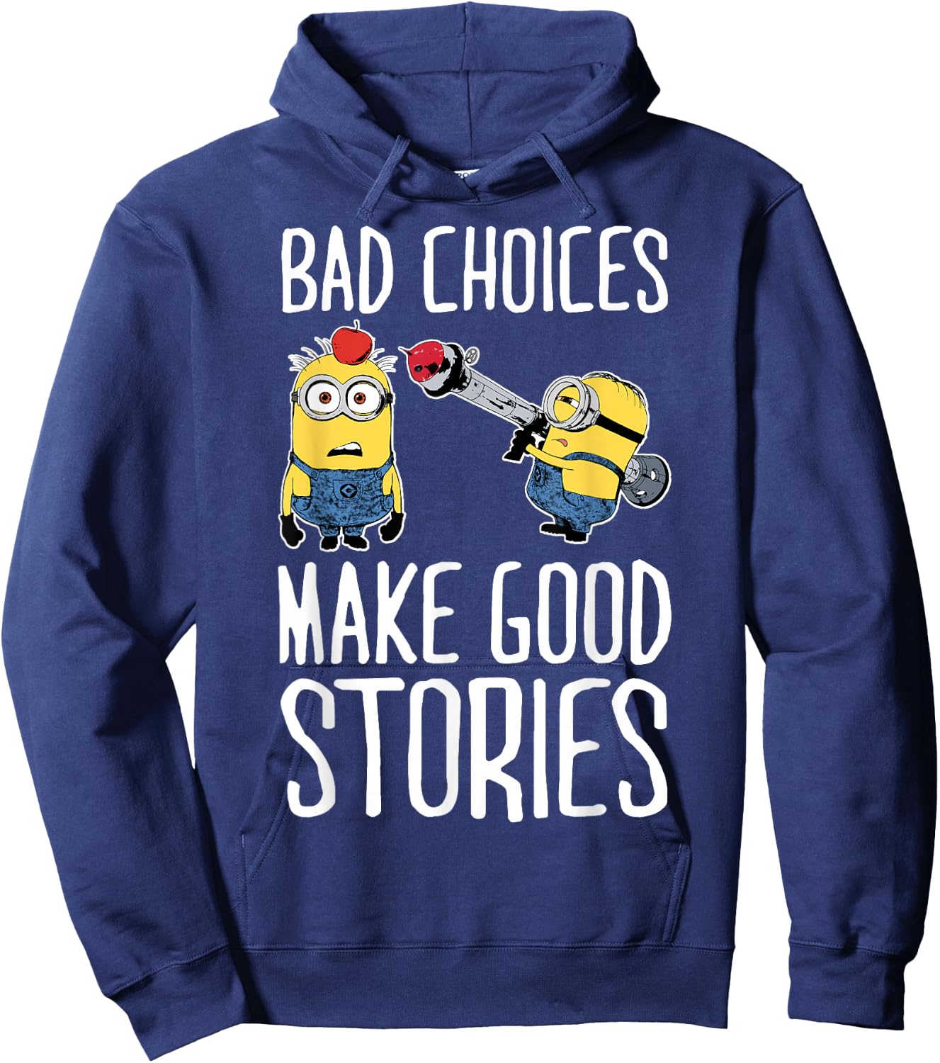 Despicable Me Minions Humor Good Stories Graphic Hoodie - Hoodie | Navy