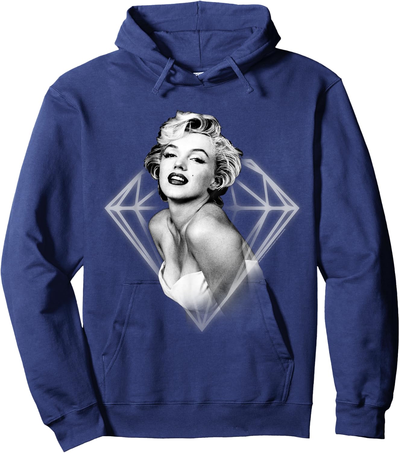 Marilyn Monroe Glowing Diamond Hoodie - Hoodie | Navy