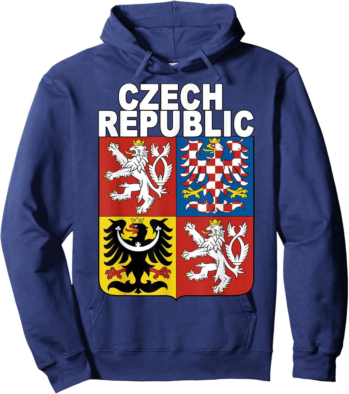 Czech Republic Shirt Hoodie - Hoodie | Navy