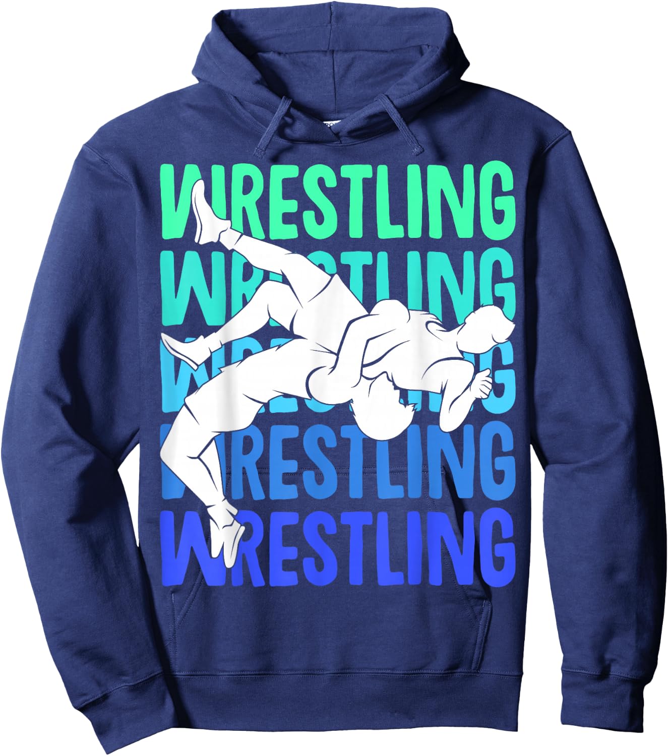 Wrestler Wrestling Men Boys Kids Hoodie - Hoodie | Navy