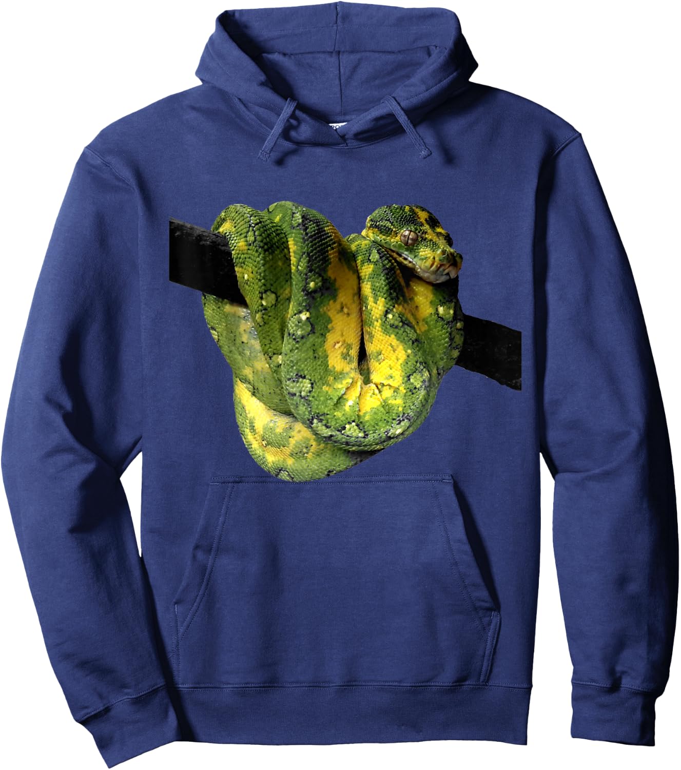 Green Tree Python Reptile Photography Hoodie - Hoodie | Navy