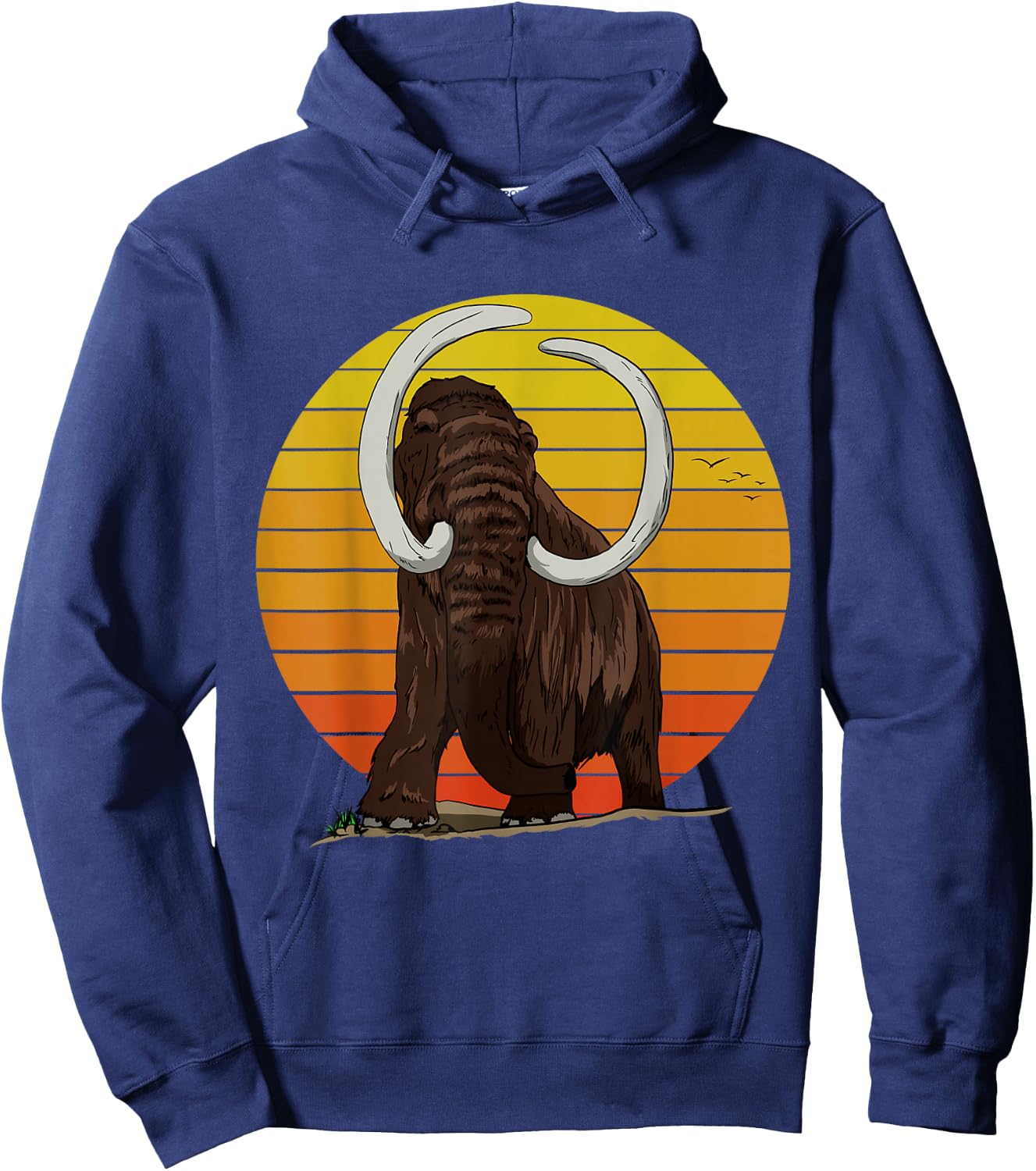 Woolly Elephant with big Ice Age Sun Gift for Mammoths Hoodie - Hoodie | Navy