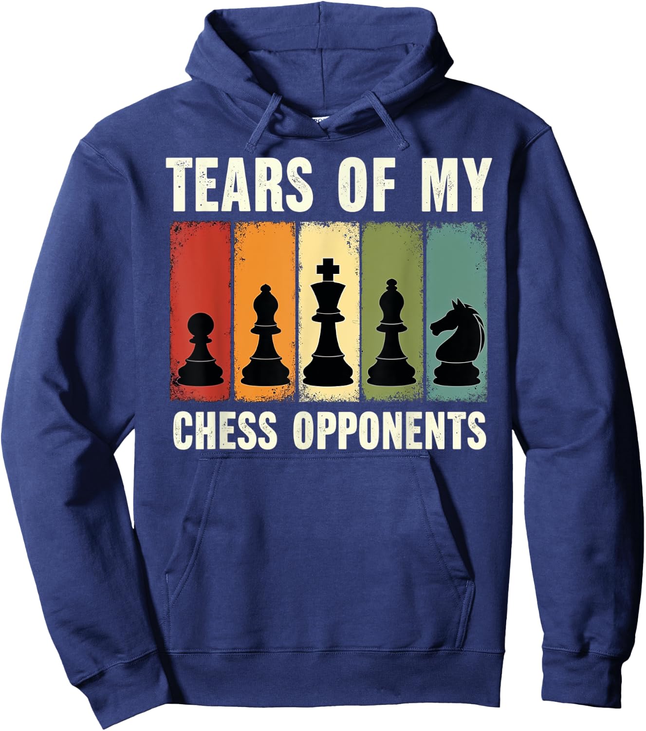 Tears of my Chess Opponents Player King Queen Hoodie - Hoodie | Navy