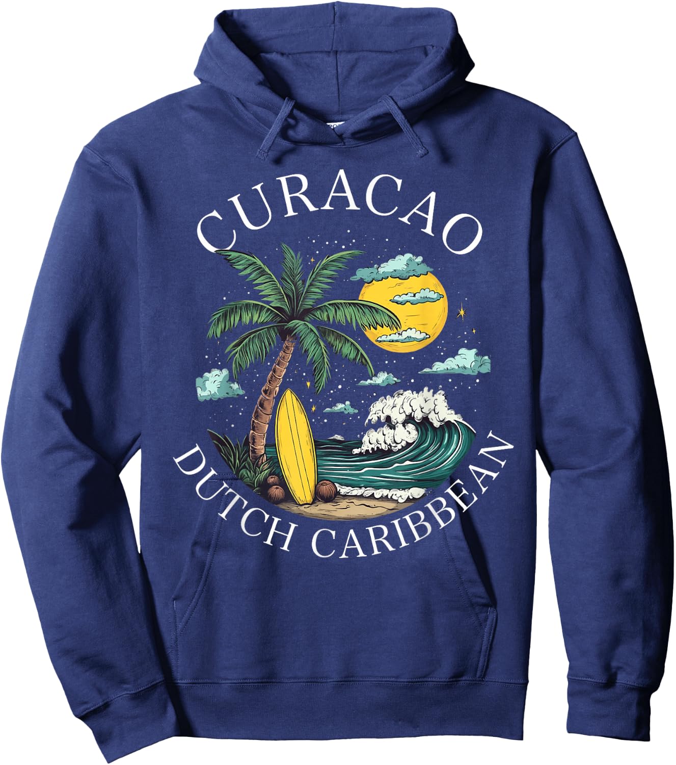 Curacao Caribbean Dutch Souvenir Vacation Reminder Men Women Hoodie - Hoodie | Navy