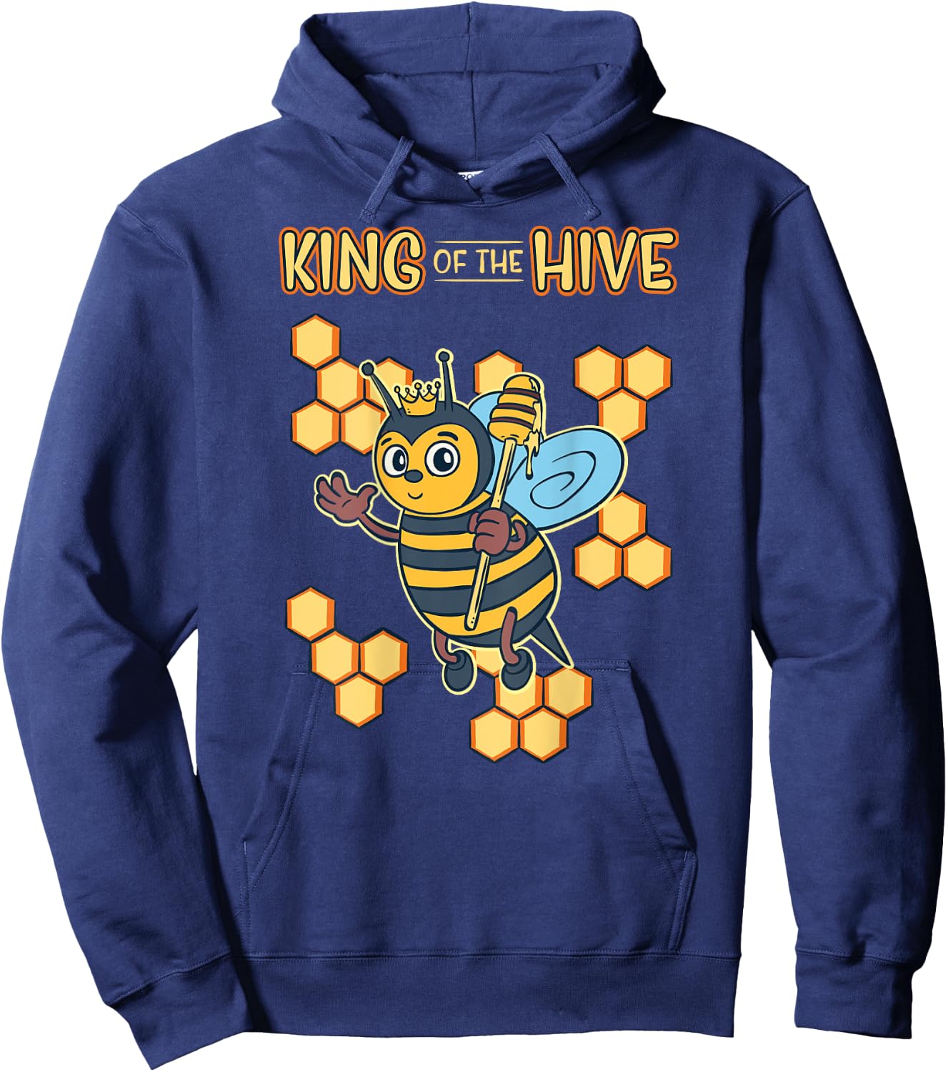 King of The Hive, Beekeeping , Bee keeper Hoodie - Hoodie | Navy