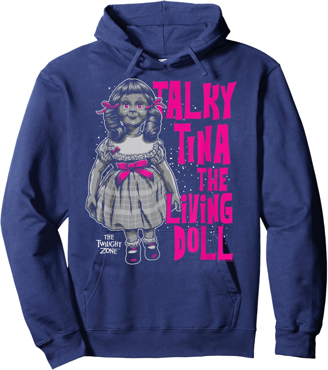 The Twilight Zone Talky Tina Living Doll Retro TV Show Hoodie - Hoodie | Navy