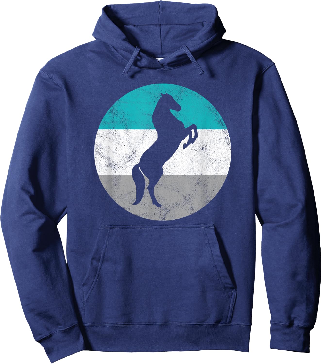 Wild Stallion Horse Gift Shirt Women Boys & Girls Hoodie - Hoodie | Navy