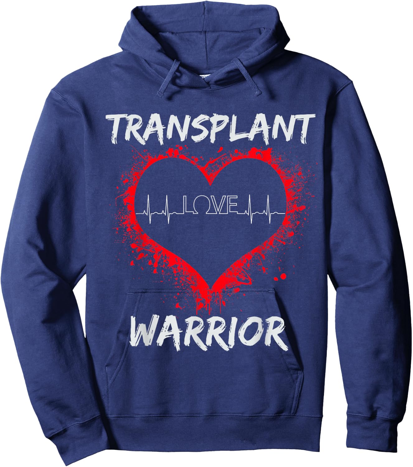 Heart Transplant - Transplant Warrior kids women men Hoodie - Hoodie | Navy