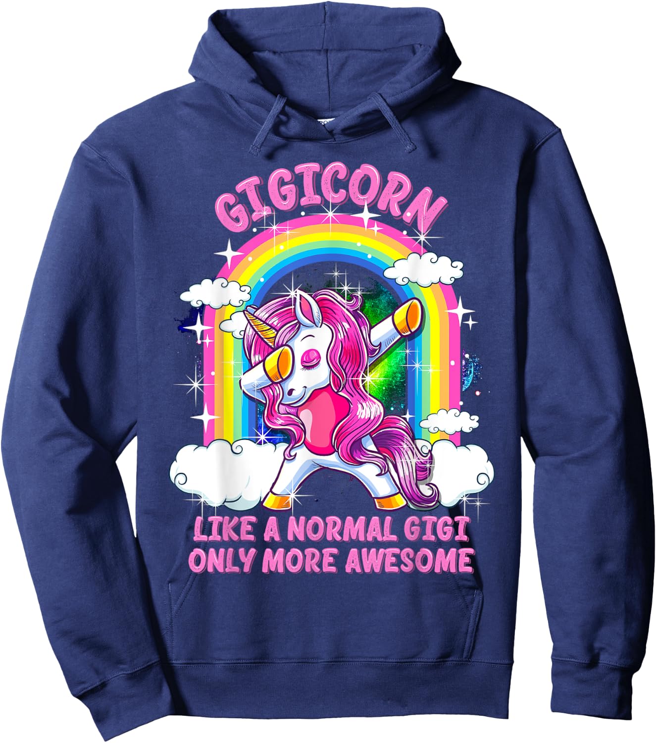 Gigicorn Like A Normal Gigi Only More Awesome Unicorn Hoodie - Hoodie | Navy