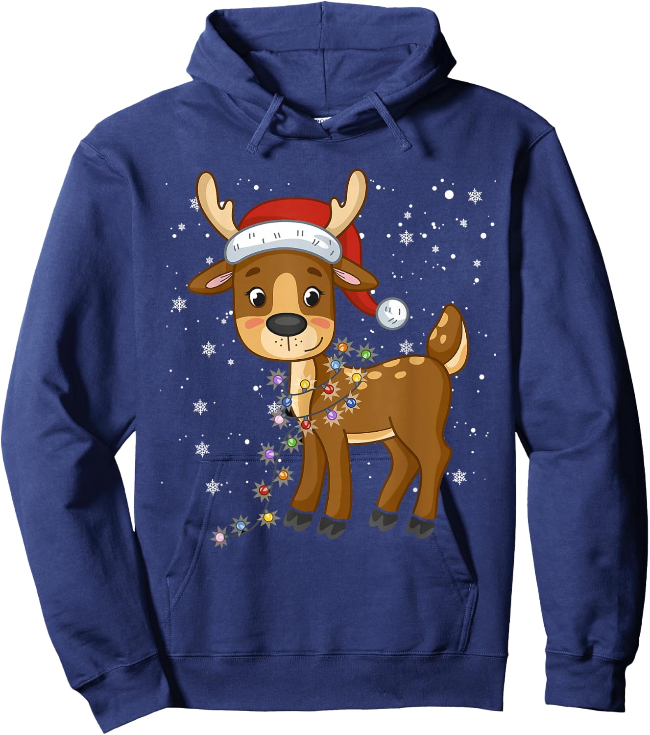 Rudolph The Red Nose Reindeer For Kids And Christmas Fan Hoodie - Hoodie | Navy