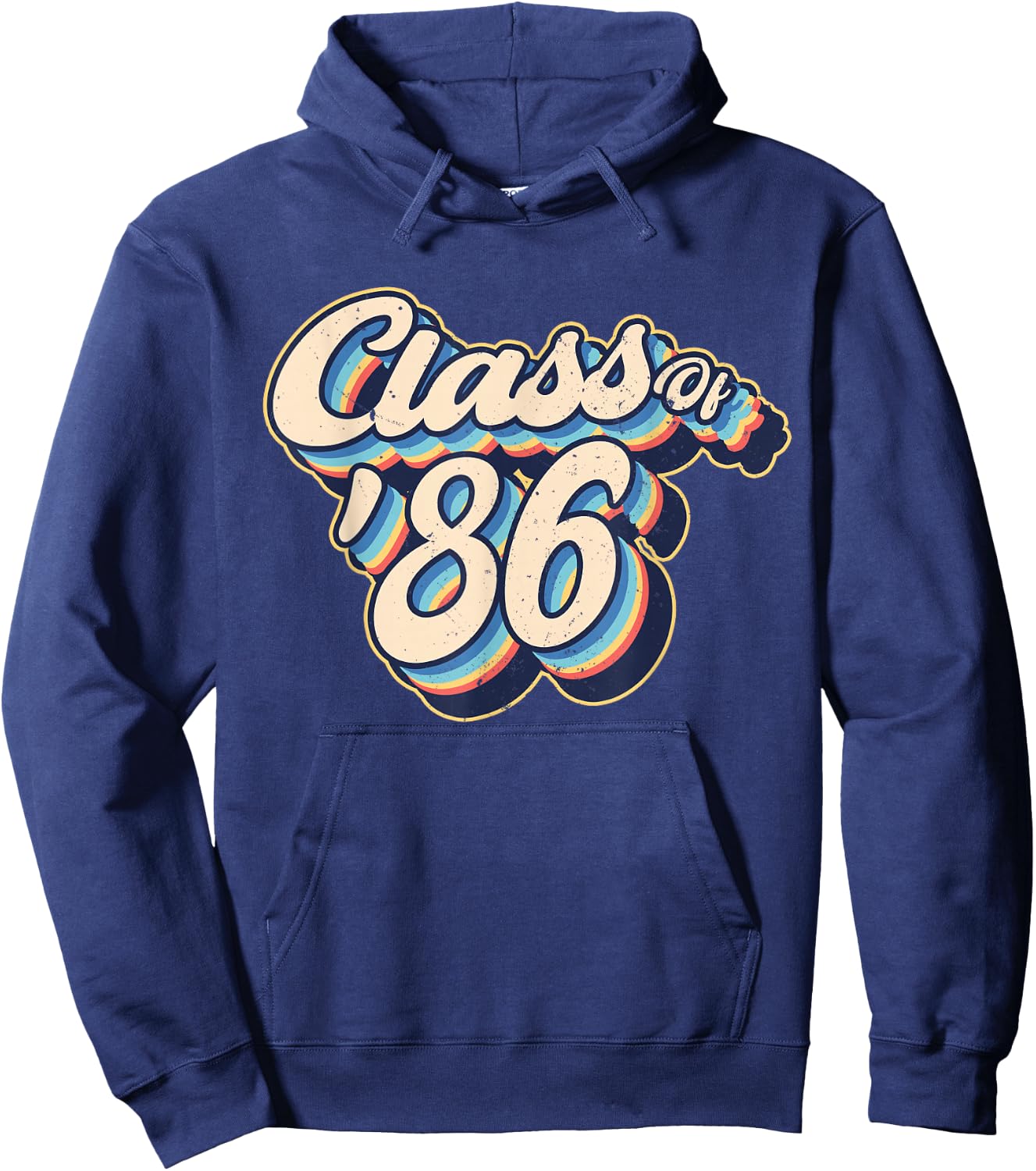 Vintage Class of 1986 Reunion High School Graduation Hoodie - Hoodie | Navy