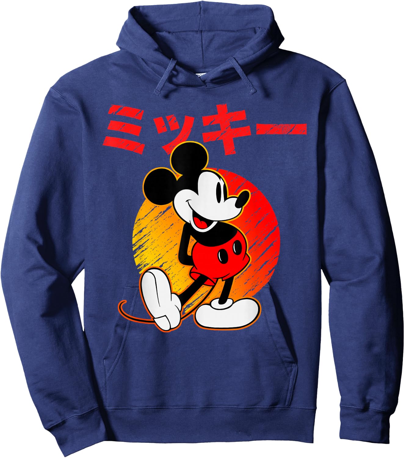 Disney - Mickey Mouse Katakana Hoodie - Hoodie | Navy