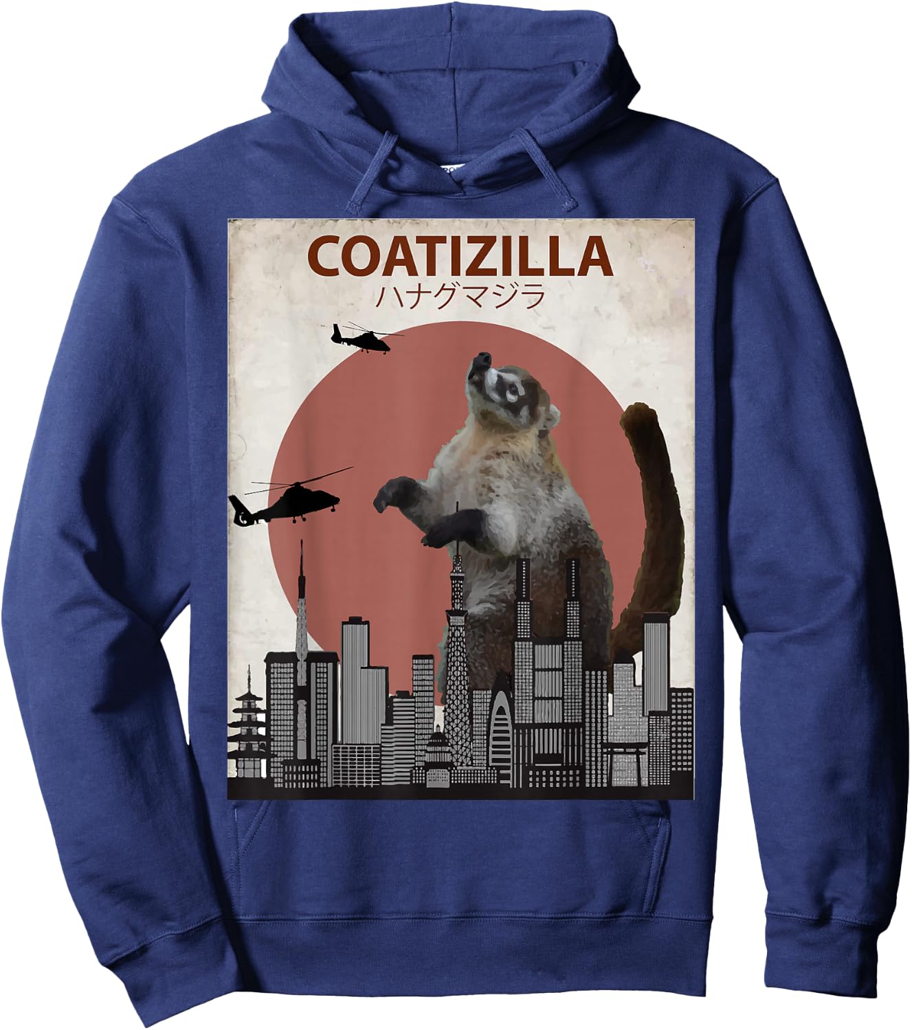 Coatizilla Funny Coati | Cool Coati Lovers Gift Hoodie - Hoodie | Navy