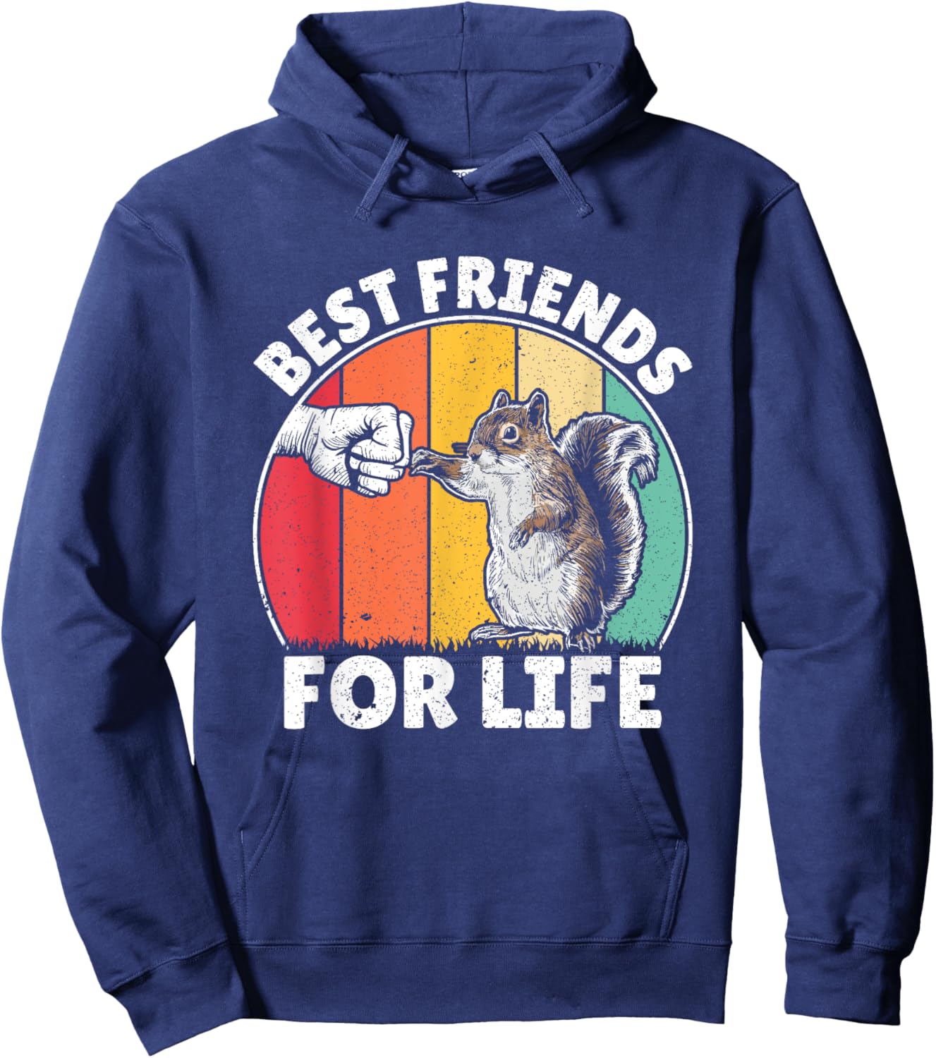 Best Friends For Life Squirrel Lover Funny Animal Lover Hoodie - Hoodie | Navy