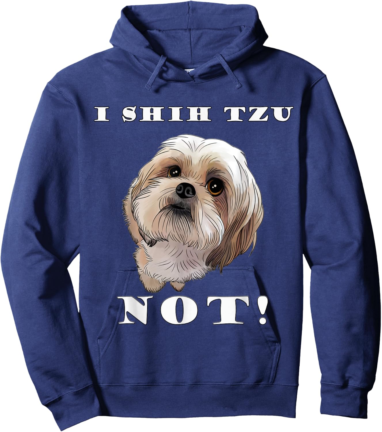 I Love My SHIH TZU Cute Shih Tzu Puppy Dog Lover Women Girls Kids Hoodie - Hoodie | Navy