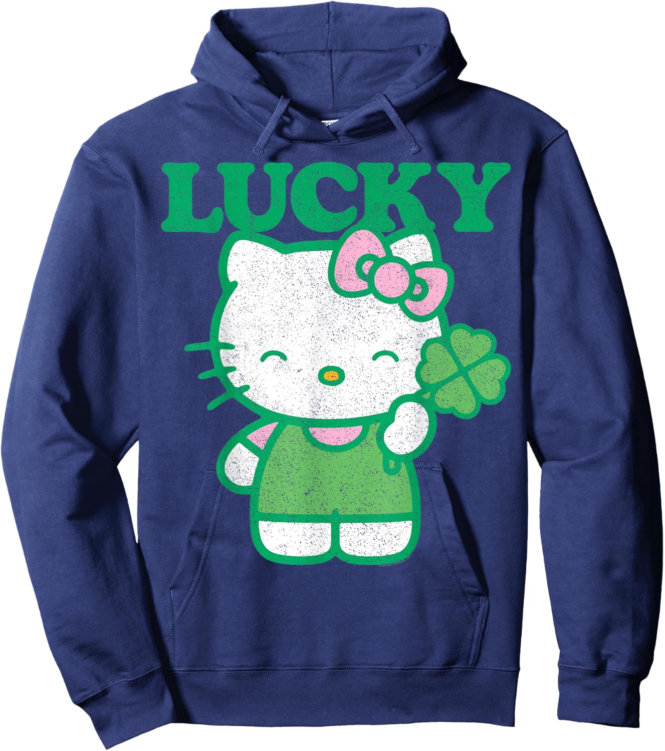 Hello Kitty Lucky Clover Shirt Hoodie - Hoodie | Navy