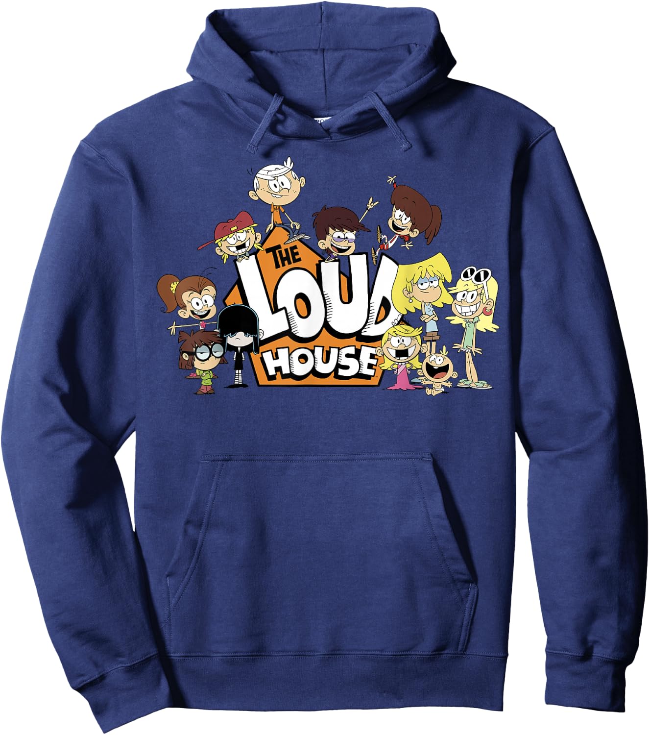 The Loud House Full Group House Logo Small Hoodie - Hoodie | Navy