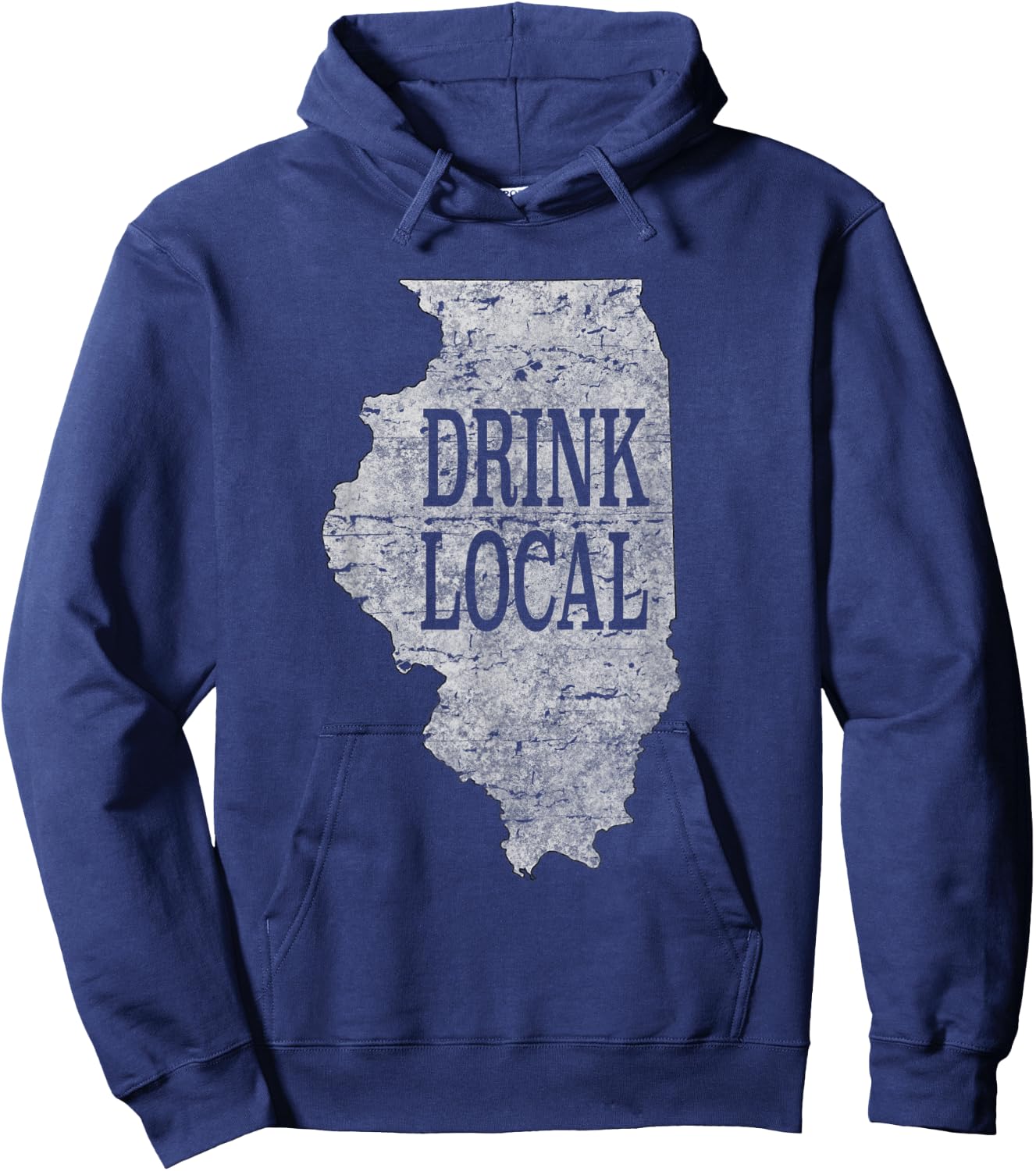 Drink local craft beer Illinois Hoodie - Hoodie | Navy
