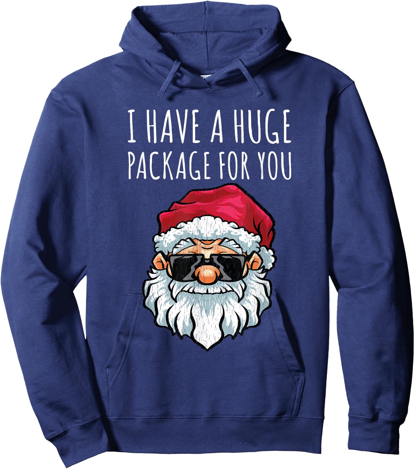 Dirty Christmas Shirt Naughty Raunchy Shirt Package Hoodie - Hoodie | Navy