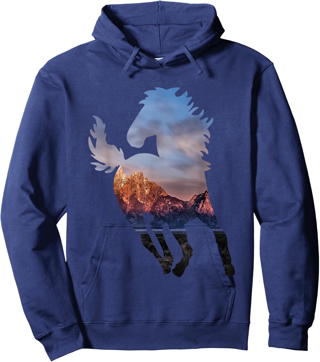 Wild Mustang Horse Shirt Western Horse Gift Horse Lovers Hoodie - Hoodie | Navy