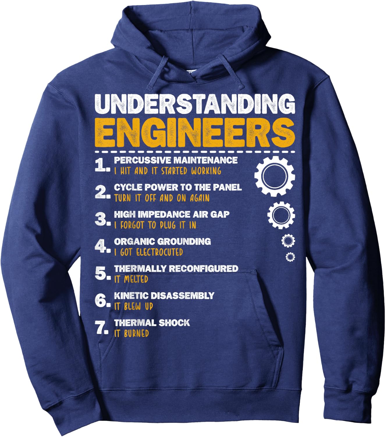Engineering Humor Funny Understanding Engineers Hoodie - Hoodie | Navy
