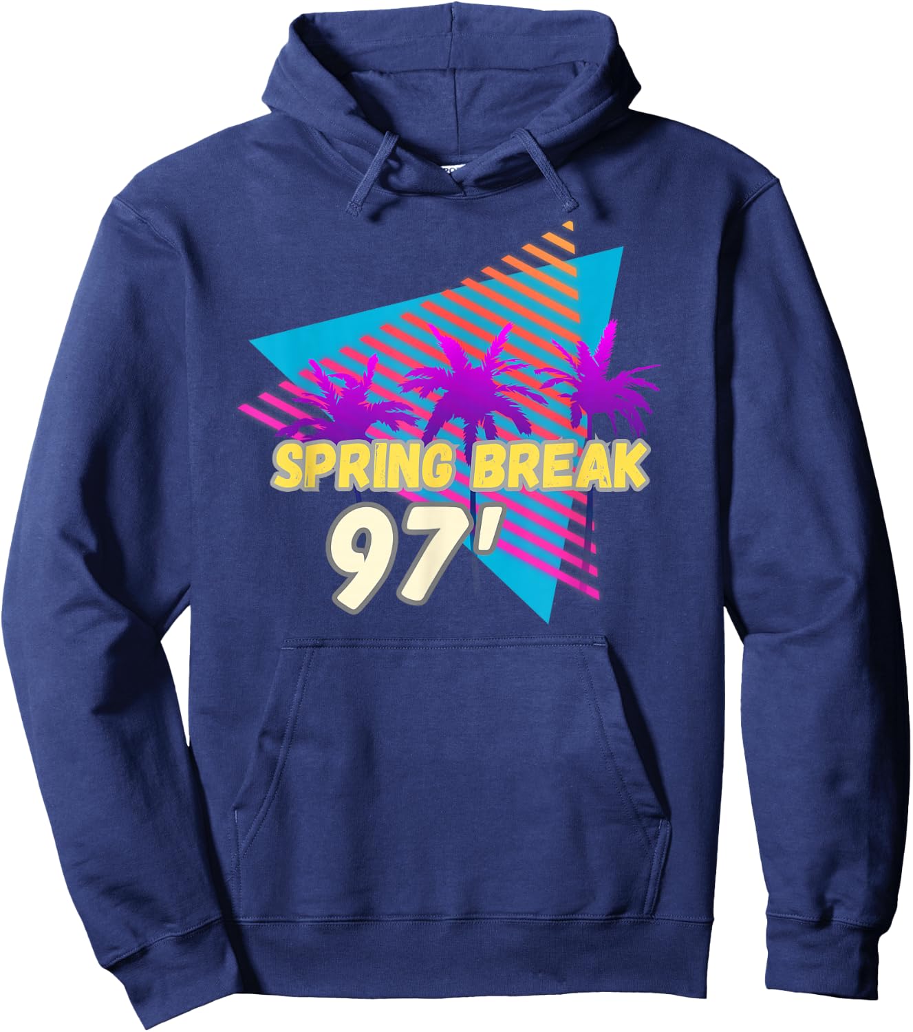 Spring Break 97 | 90s Beach Party Wear Hoodie - Hoodie | Navy