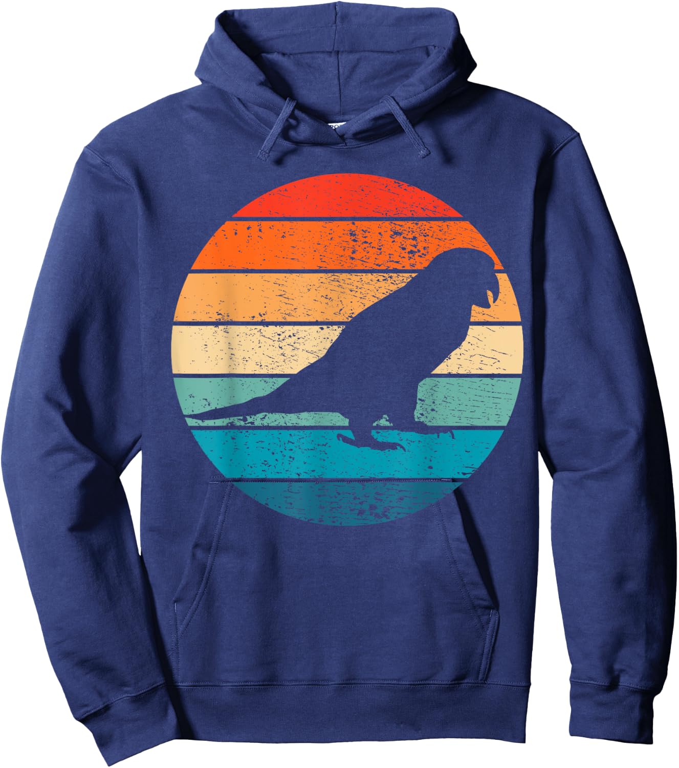 Parrot Retro Vintage Bird Gift Hoodie - Hoodie | Navy