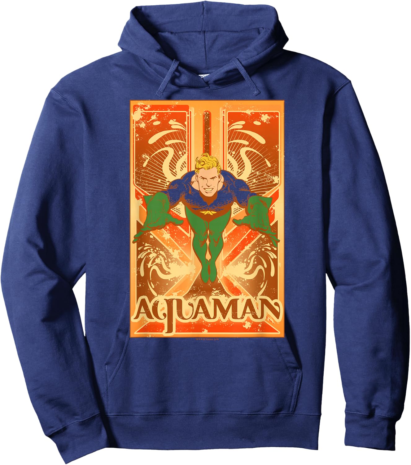 Aquaman Poster Hoodie - Hoodie | Navy