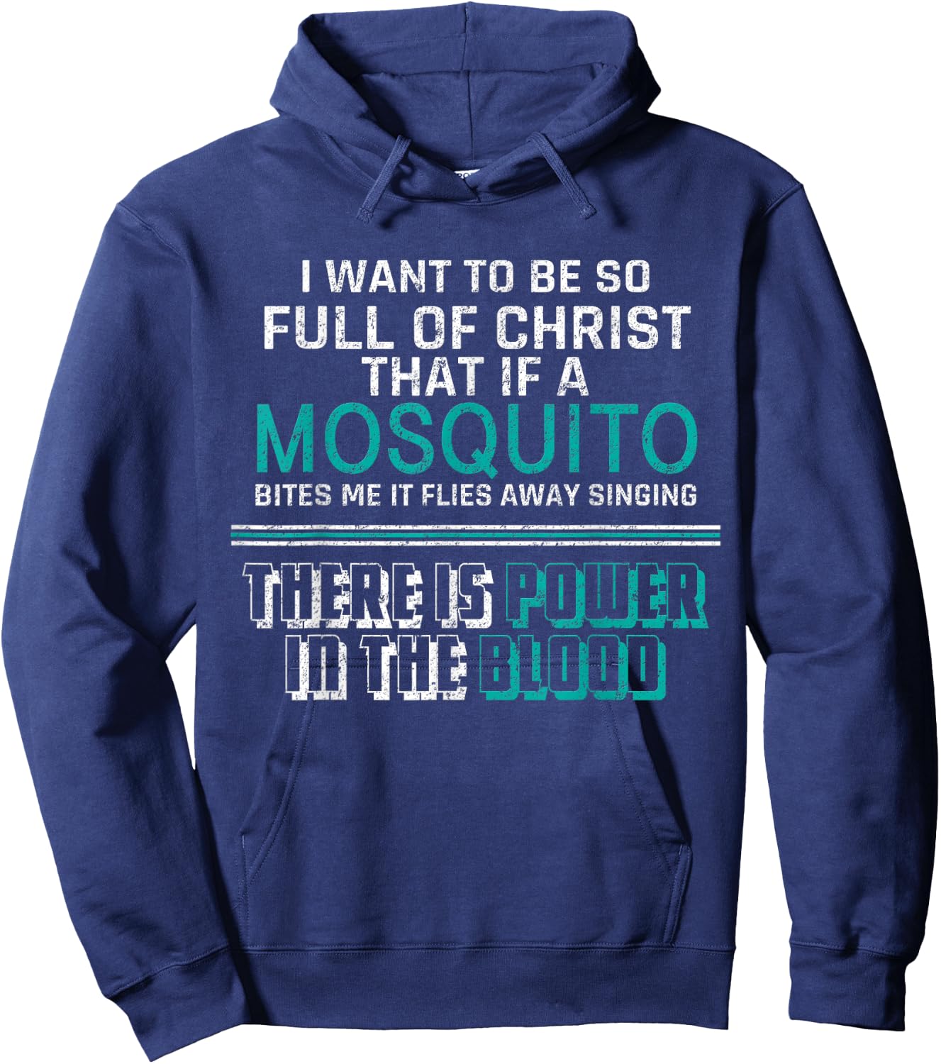 Christian Mosquito Bible Joke Meme Quotes Christian Gifts Hoodie - Hoodie | Navy