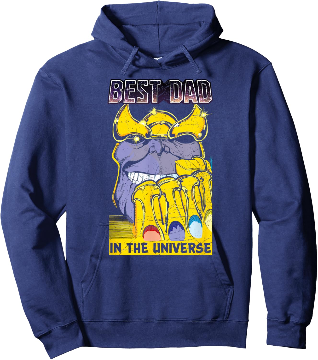 Marvel Thanos Best Dad In The Universe Comic Father's Day Hoodie - Hoodie | Navy