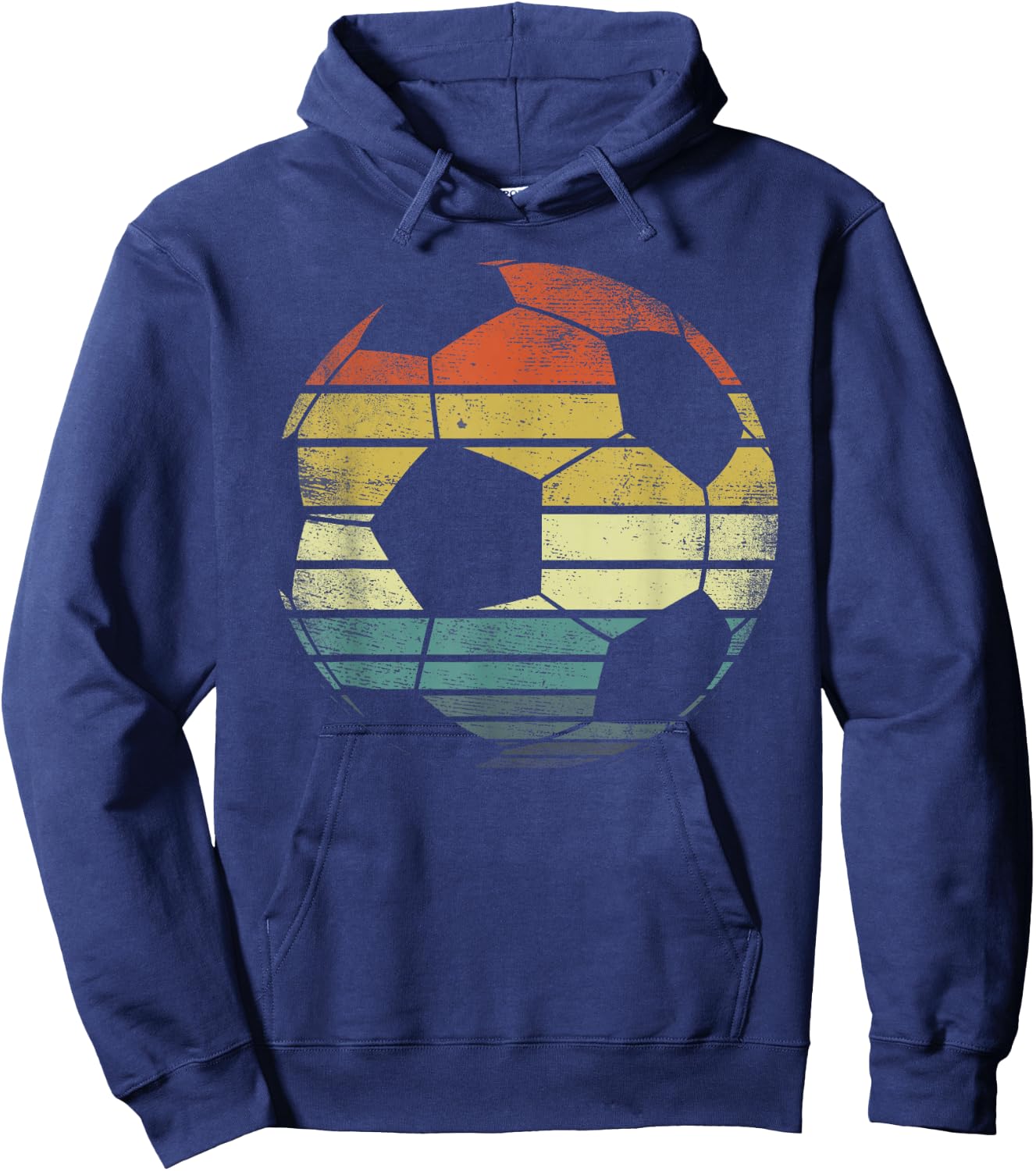 Soccer Player Gifts Funny Ball Retro Vintage Style Coach Hoodie - Hoodie | Navy