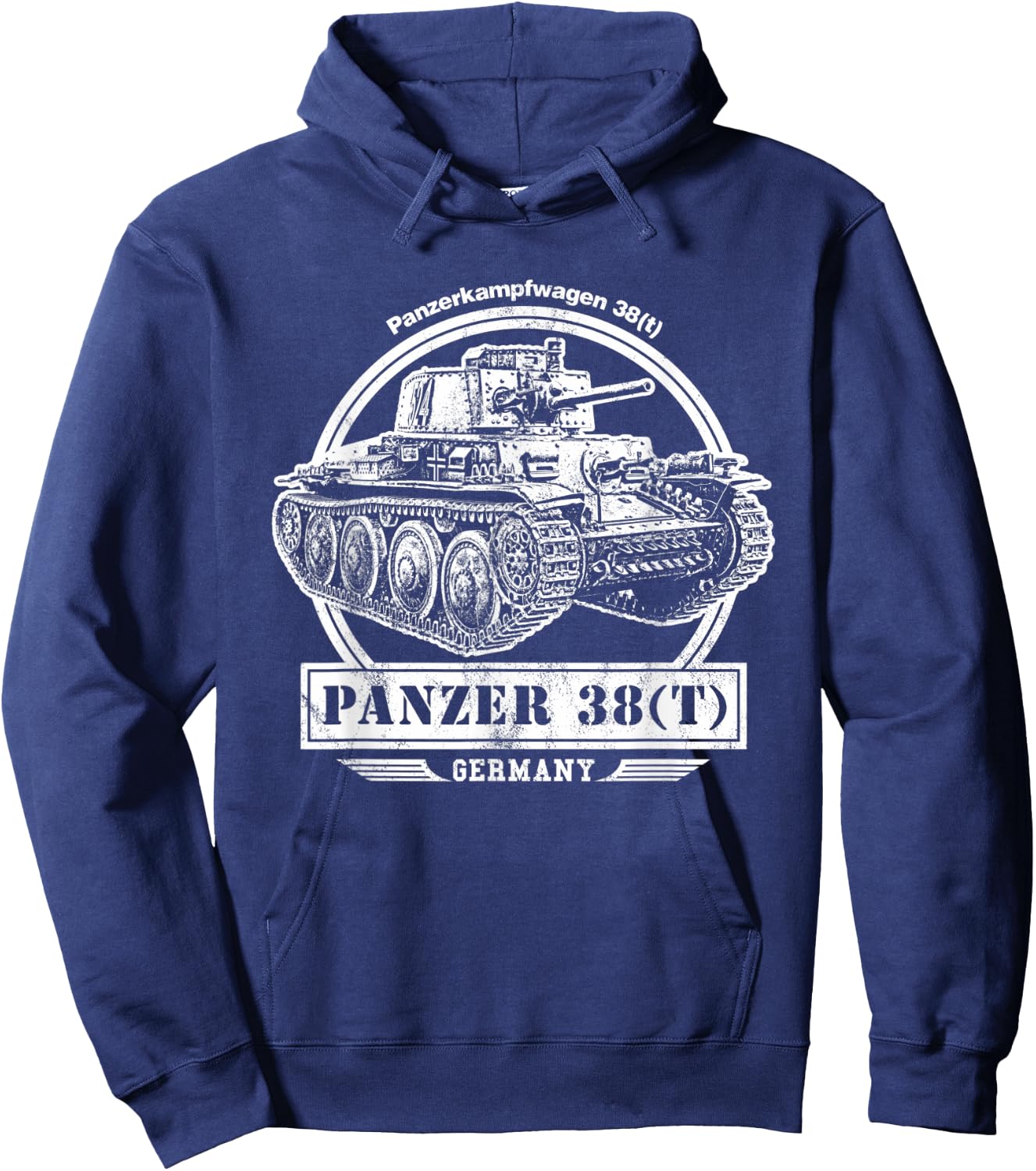 Panzer 38(t) Tank Hoodie - Hoodie | Navy