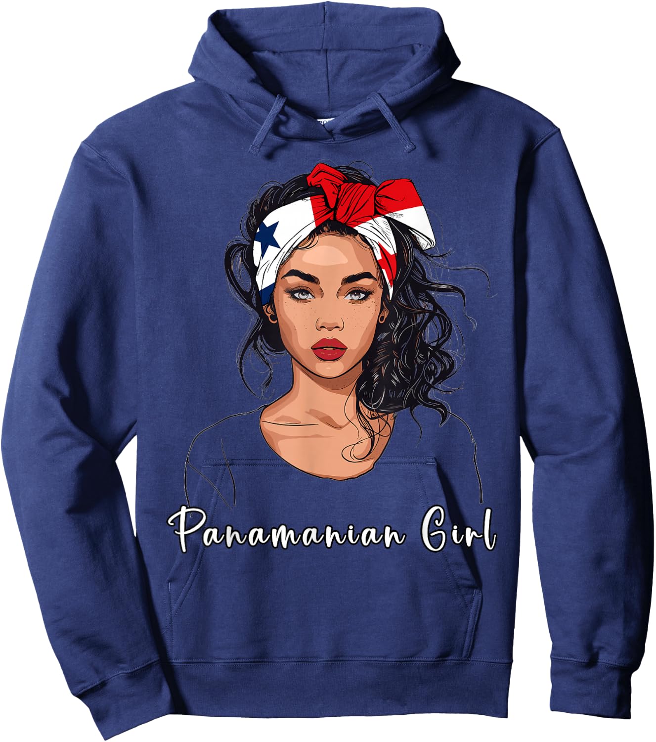 Panamanian Girl Flag Souvenirs Products Panama Hoodie - Hoodie | Navy