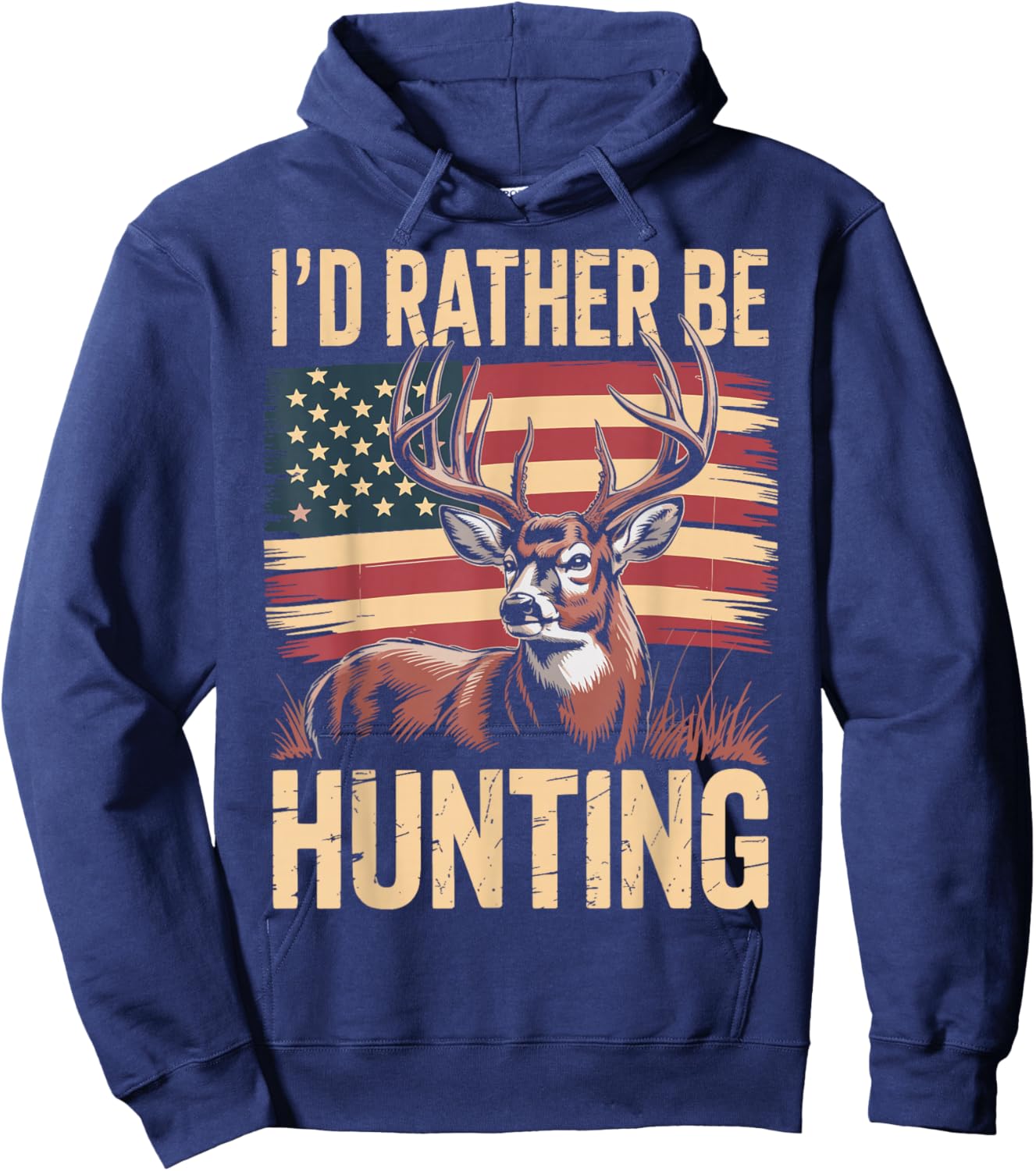 I'd Rather Be Hunting Hoodie - Hoodie | Navy