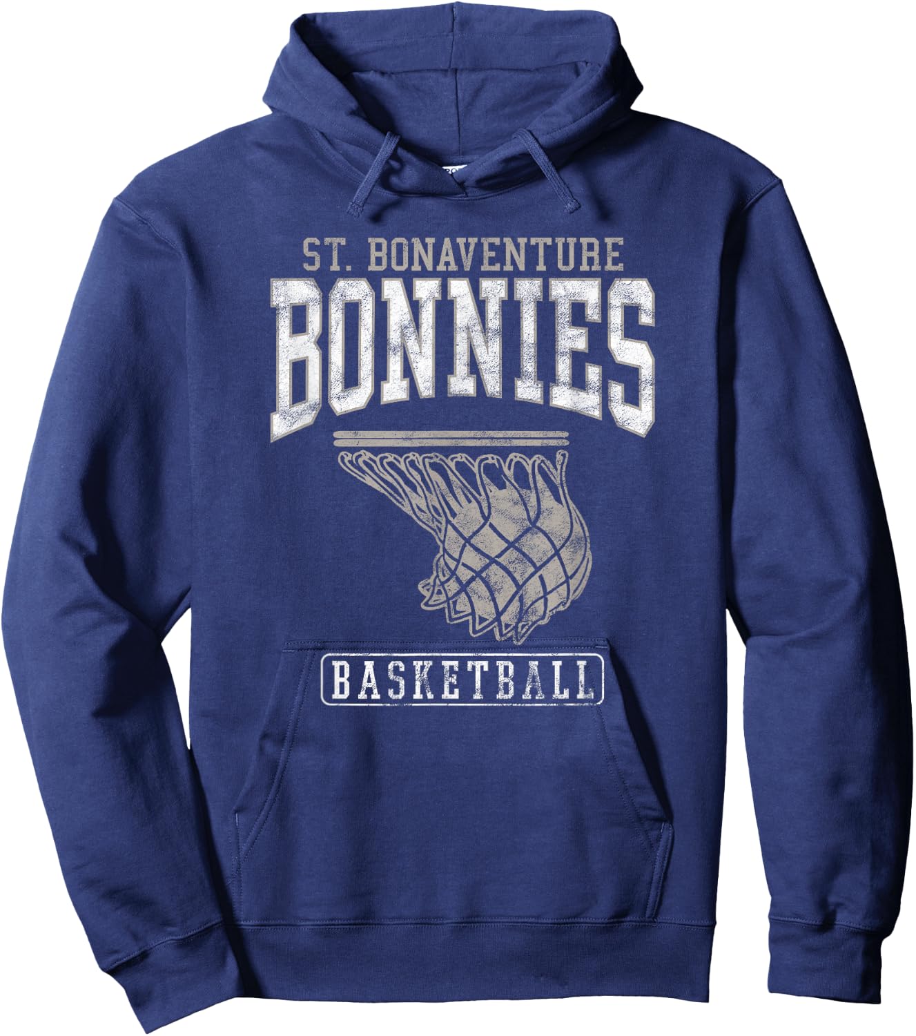 St. Bonaventure University Bonnies Basketball Hoop Hoodie - Hoodie | Navy