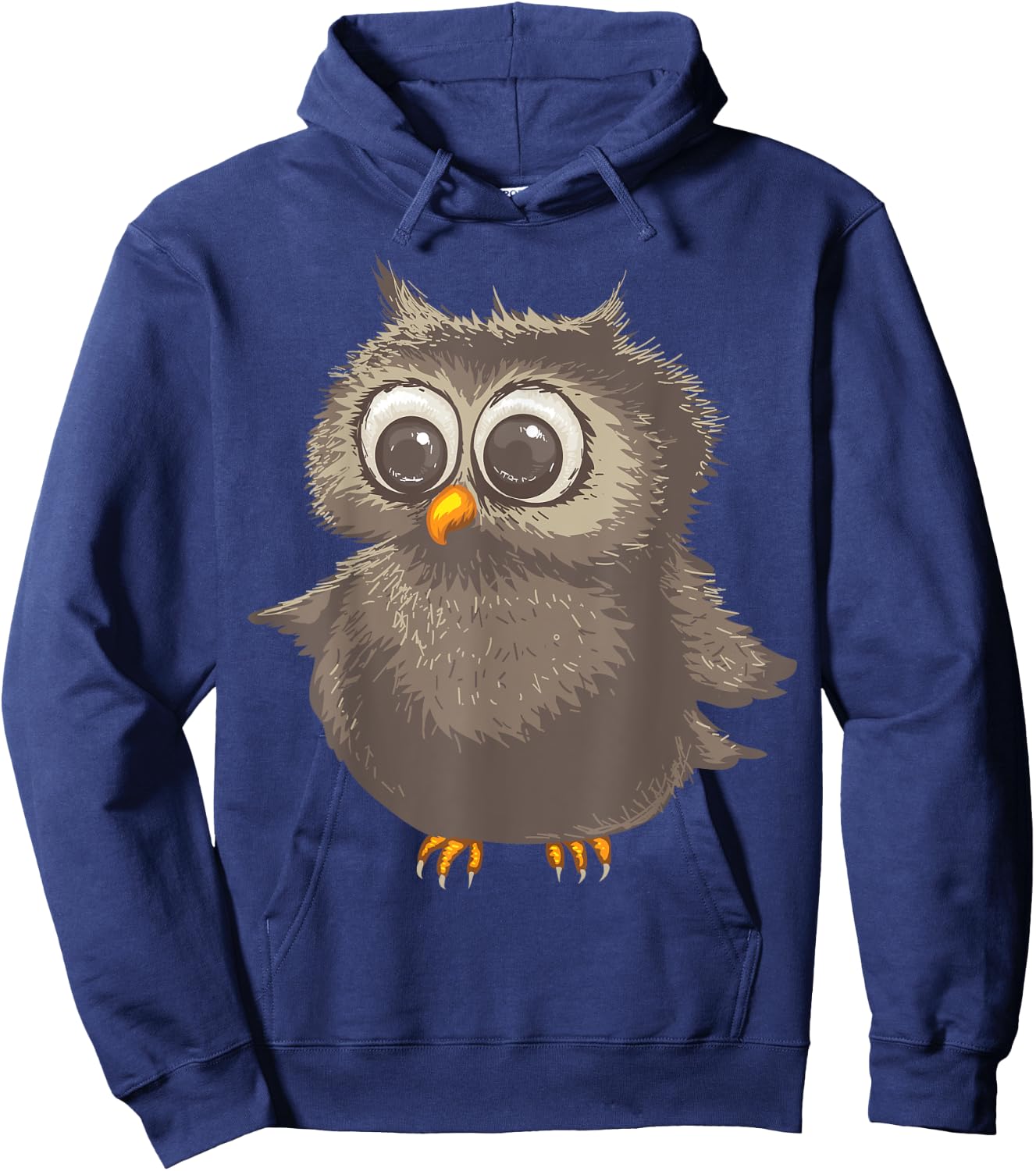 Funny Brown Owl | Cool Happy Big Owl Lovers Gift Hoodie - Hoodie | Navy