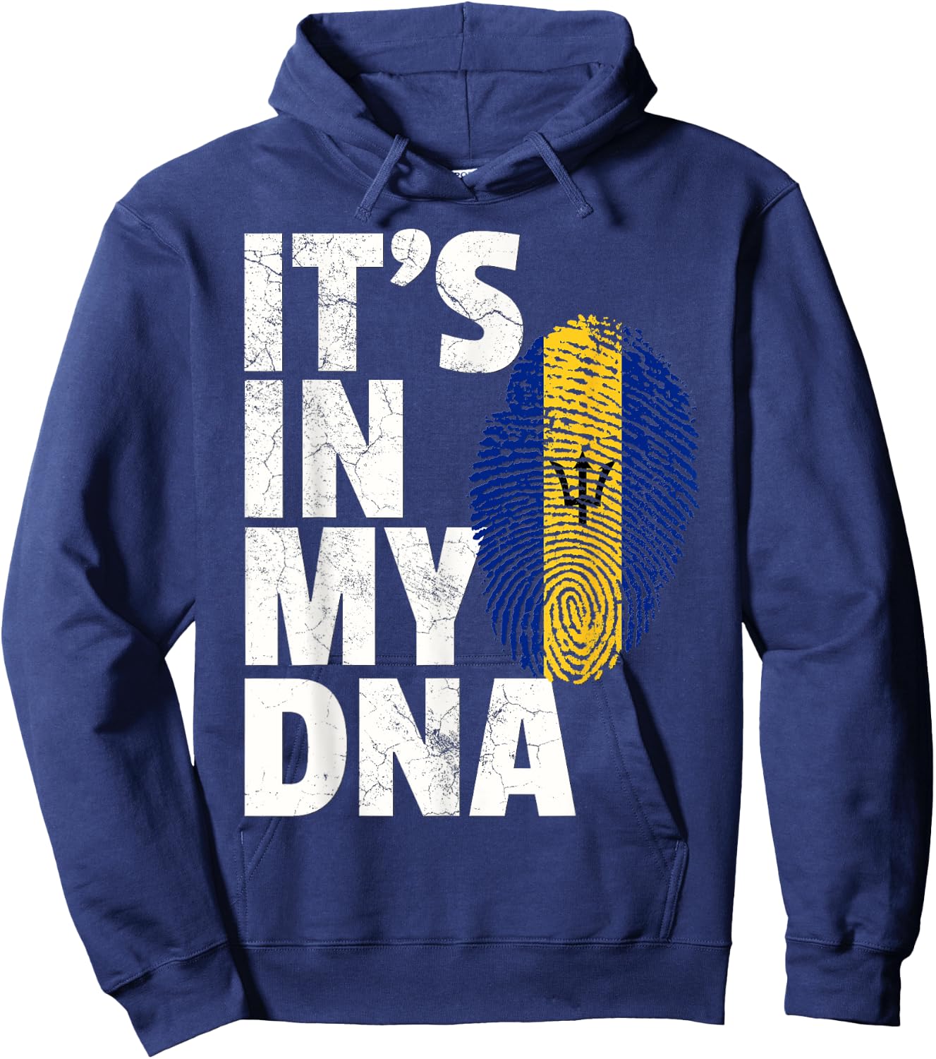 IT'S IN MY DNA Barbados Flag Shirt Men Women Kids Gift Hoodie - Hoodie | Navy