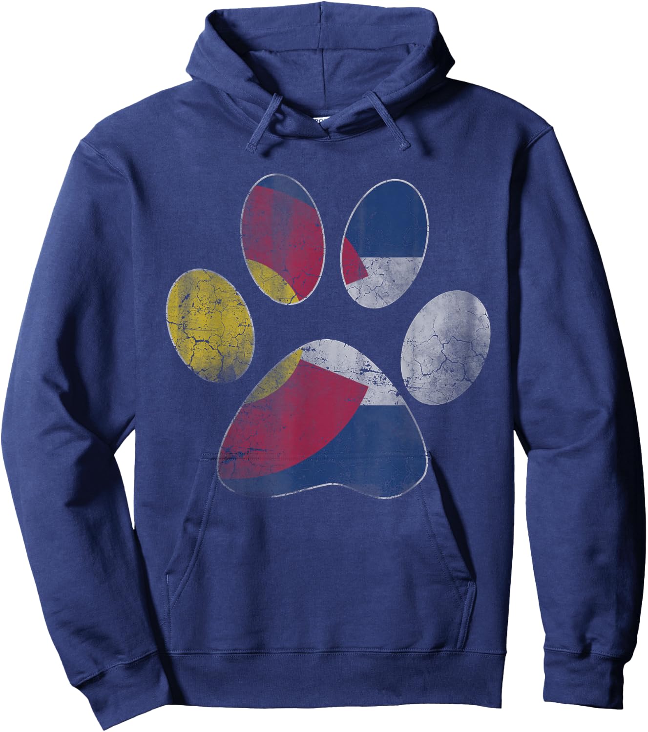 Colorado Flag Dog Lover Men Women Kids Hoodie - Hoodie | Navy