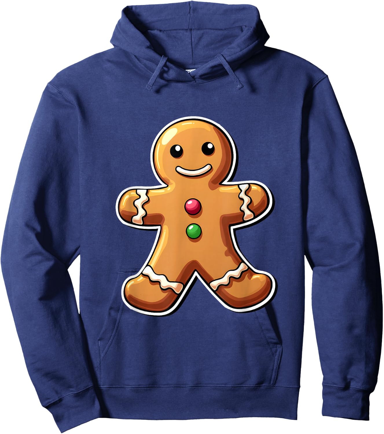 Gingerbread Christmas Women Kids Toddler Men Man Boys Youth Hoodie - Hoodie | Navy