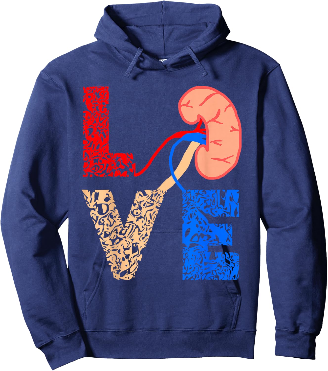 Kidney Organ Donation Dialysis Patient Nephrology Urology Hoodie - Hoodie | Navy