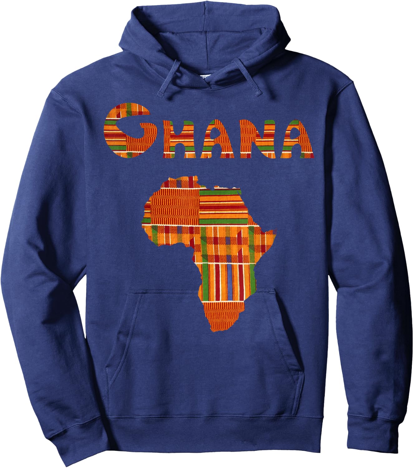 Ghana Shirt, Ghana , Ghana T Shirt, Africa Map, Kente Hoodie - Hoodie | Navy