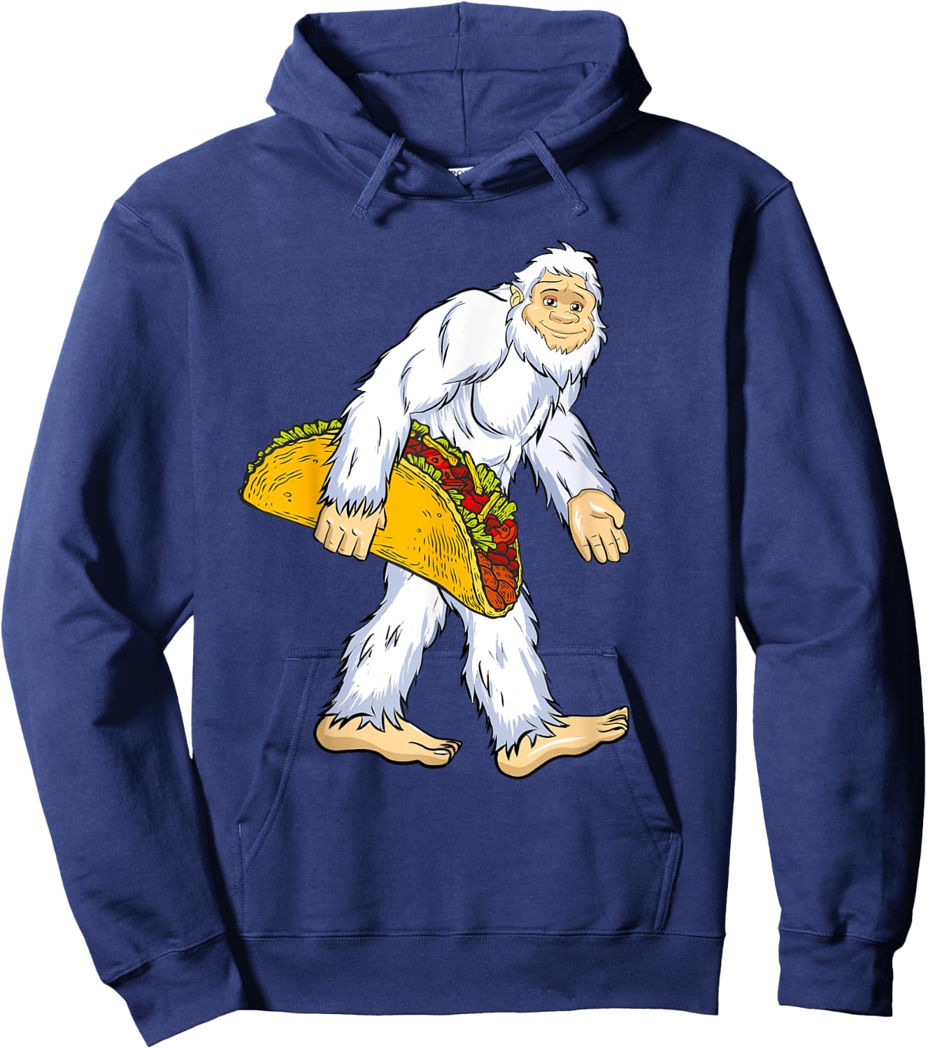 Yeti I Believe Lover Funny Monster Ape Man Tacos Snowman Hoodie - Hoodie | Navy
