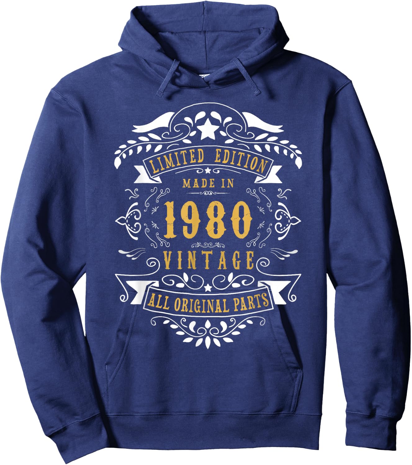 46th Birthday Women 46 Years old Men Born 1980 46 Birthday Hoodie - Hoodie | Navy